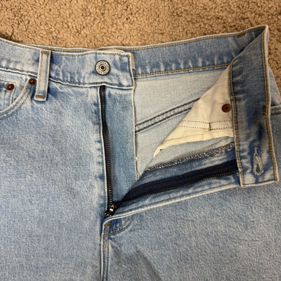 Abercrombie & Fitch Light Blue Jean Shorts - Picture 6 of 9